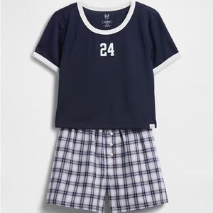 GAP Kids Navy and White Pajama Set
